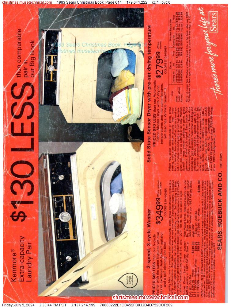 1983 Sears Christmas Book, Page 614