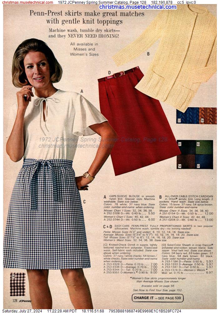 1972 JCPenney Spring Summer Catalog, Page 128