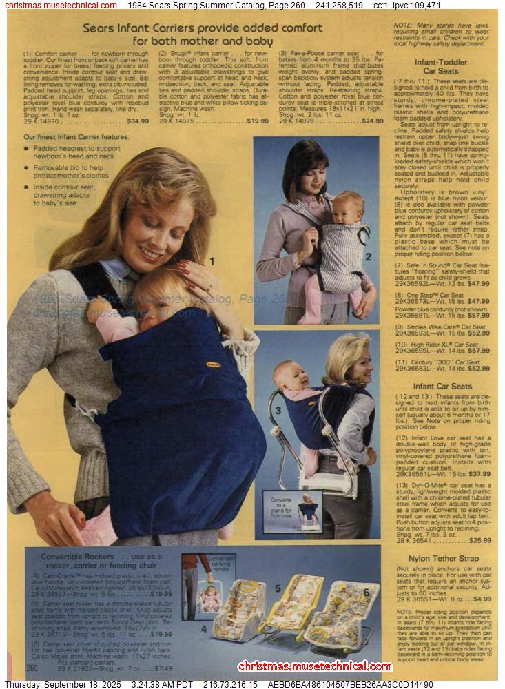 1984 Sears Spring Summer Catalog, Page 260