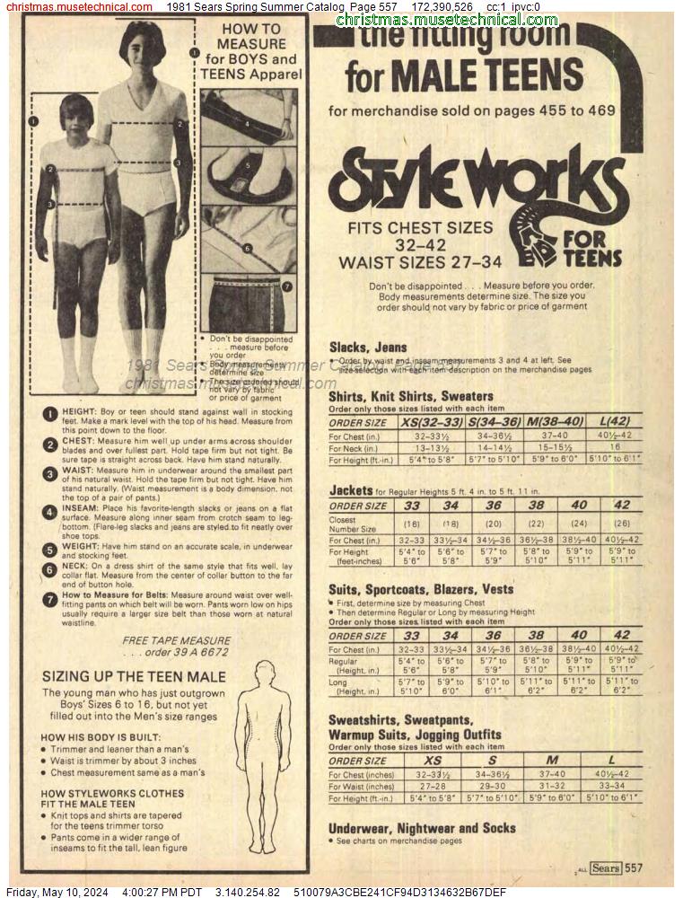1981 Sears Spring Summer Catalog, Page 557
