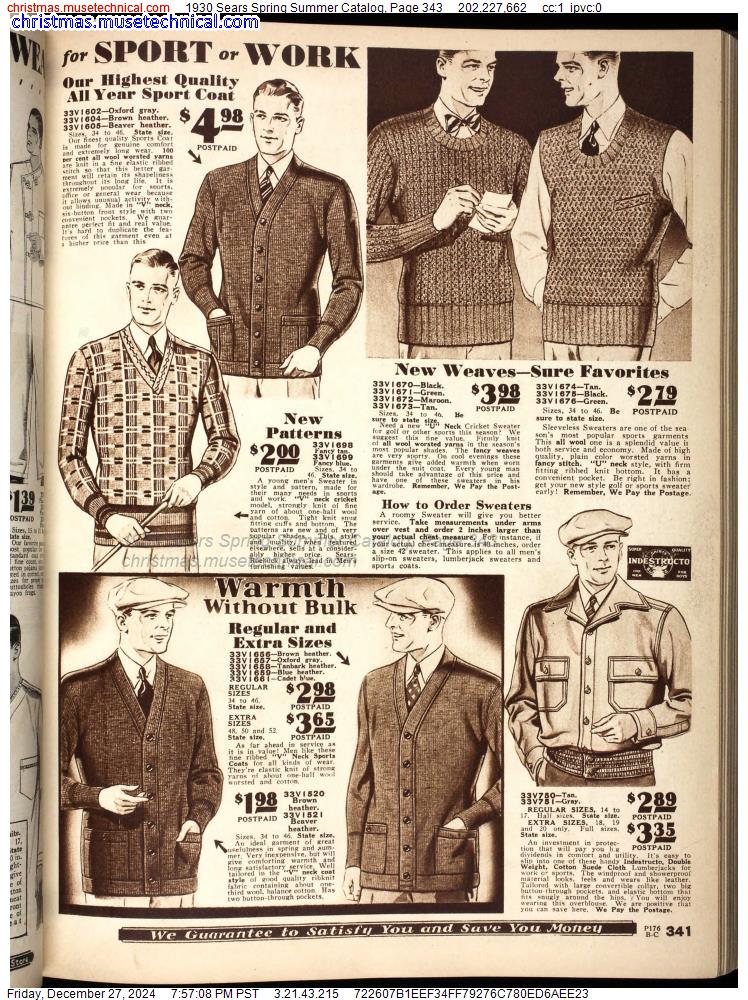 1930 Sears Spring Summer Catalog, Page 343