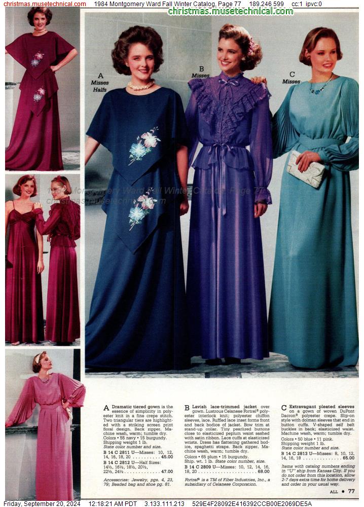 1984 Montgomery Ward Fall Winter Catalog, Page 77 - Catalogs & Wishbooks