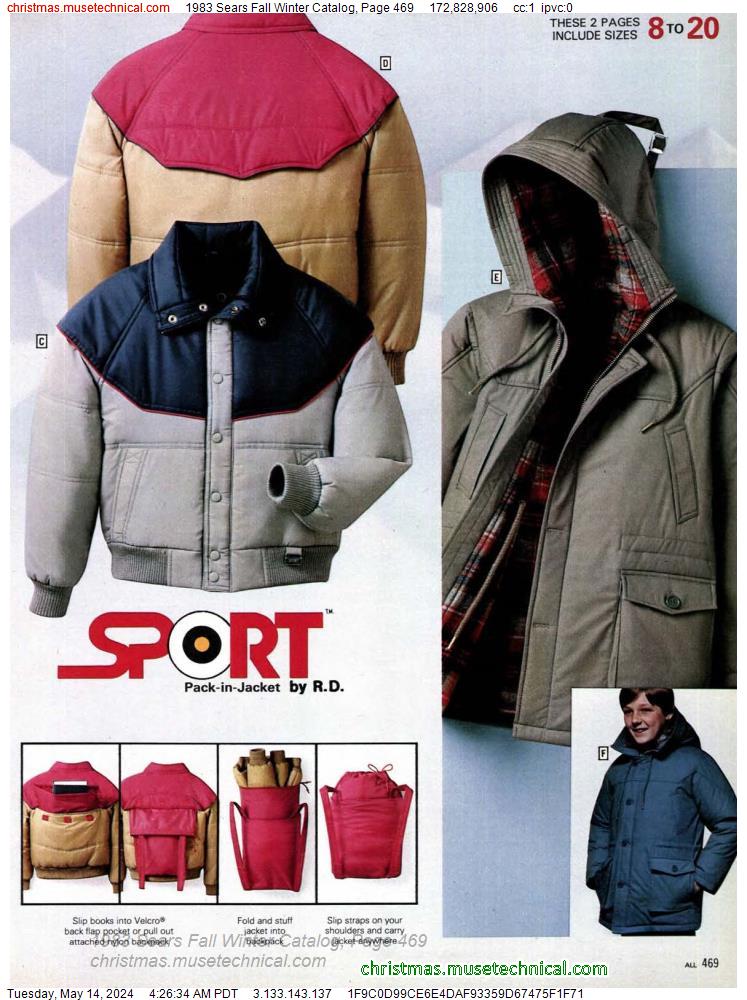 1983 Sears Fall Winter Catalog, Page 469