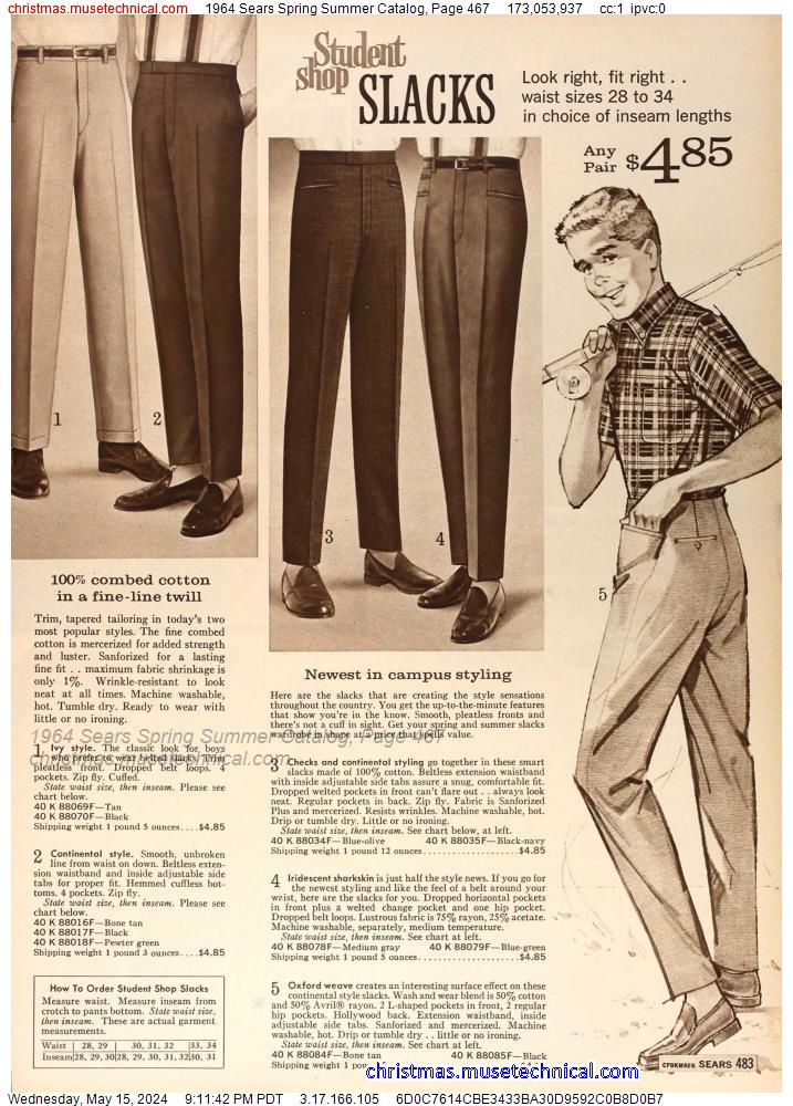 1964 Sears Spring Summer Catalog, Page 467