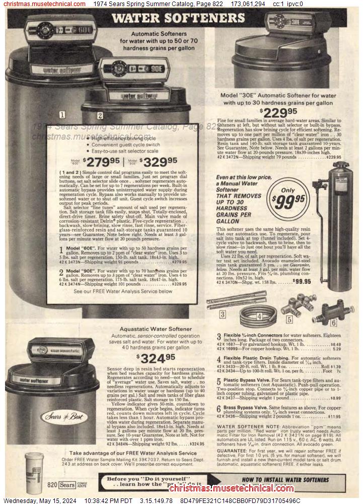 1974 Sears Spring Summer Catalog, Page 822