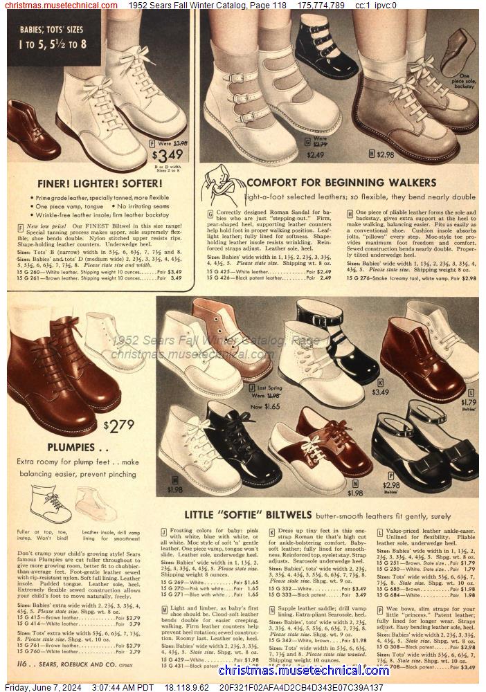 1952 Sears Fall Winter Catalog, Page 118
