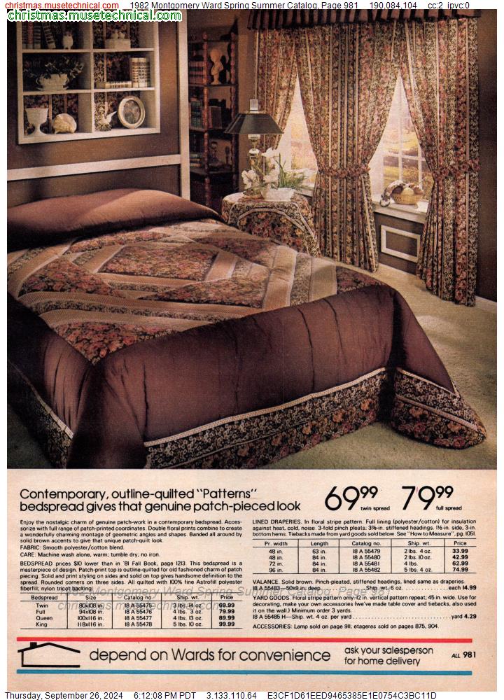 1982 Montgomery Ward Spring Summer Catalog, Page 981