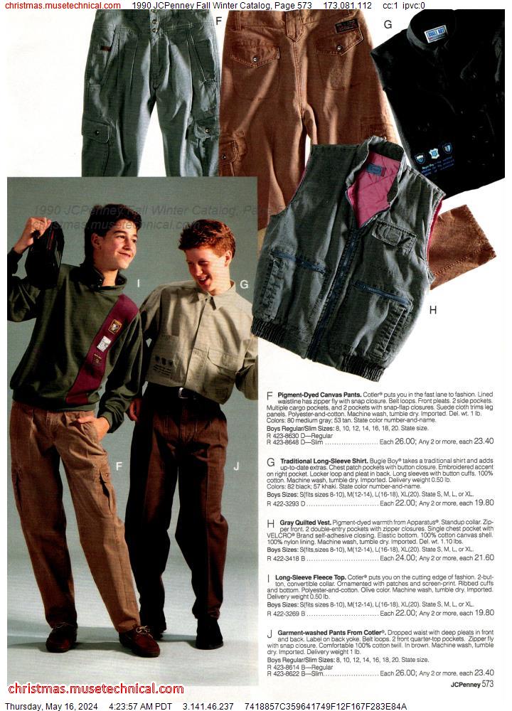 1990 JCPenney Fall Winter Catalog, Page 573