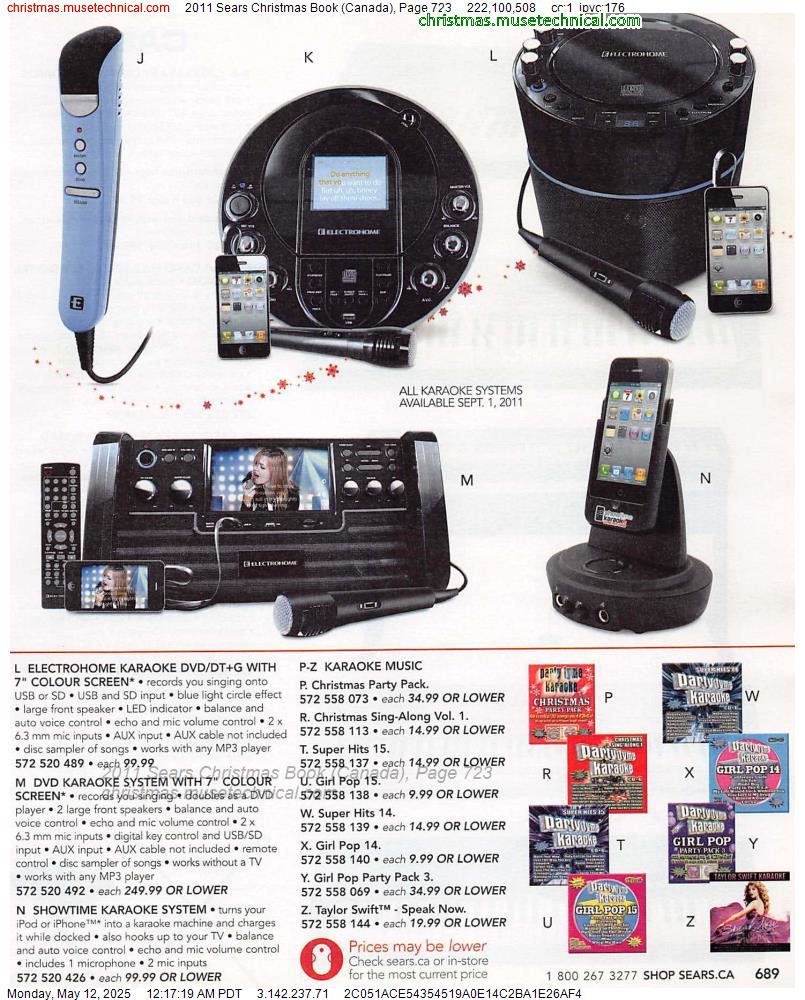 2011 Sears Christmas Book (Canada), Page 723