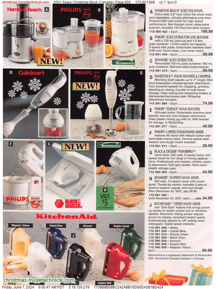 2001 Sears Christmas Book (Canada), Page 650