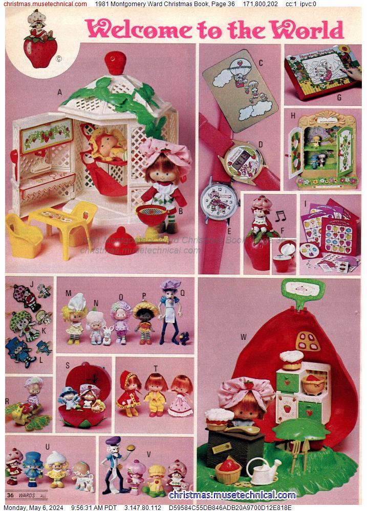 1981 Montgomery Ward Christmas Book, Page 36