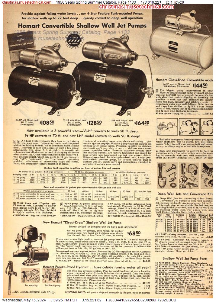 1956 Sears Spring Summer Catalog, Page 1133