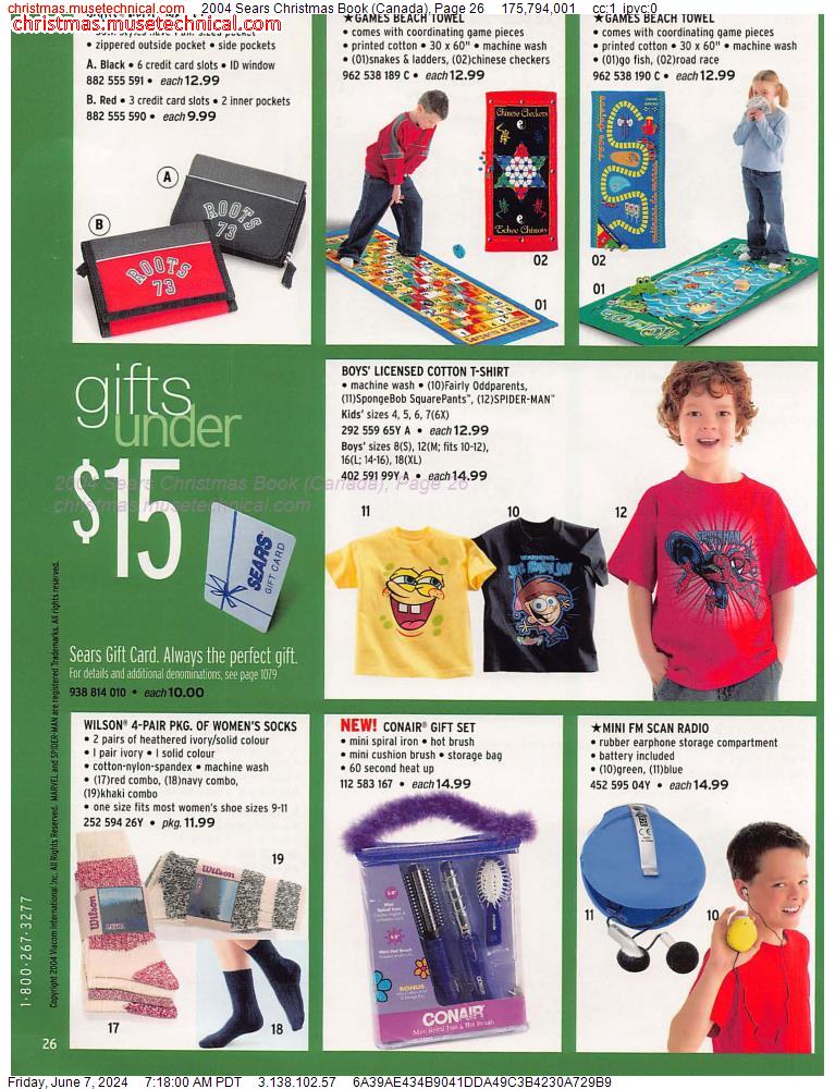 2004 Sears Christmas Book (Canada), Page 26