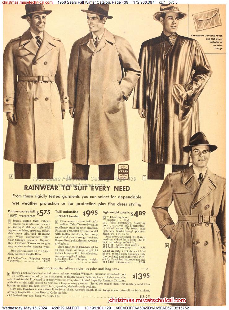 1950 Sears Fall Winter Catalog, Page 439