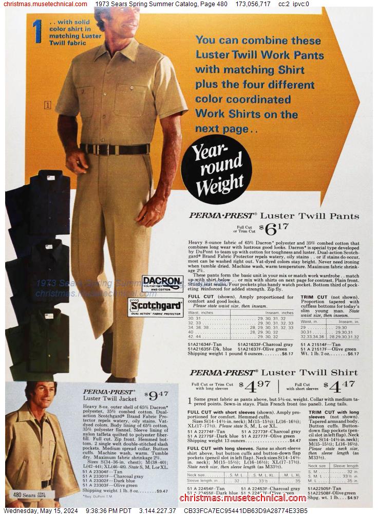 1973 Sears Spring Summer Catalog, Page 480