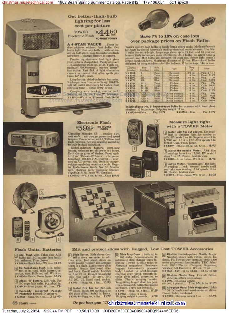 1962 Sears Spring Summer Catalog, Page 812