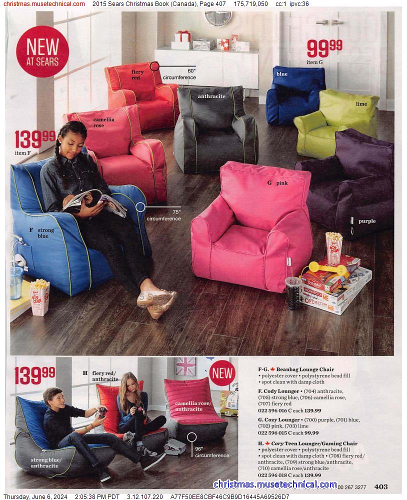 2015 Sears Christmas Book (Canada), Page 407