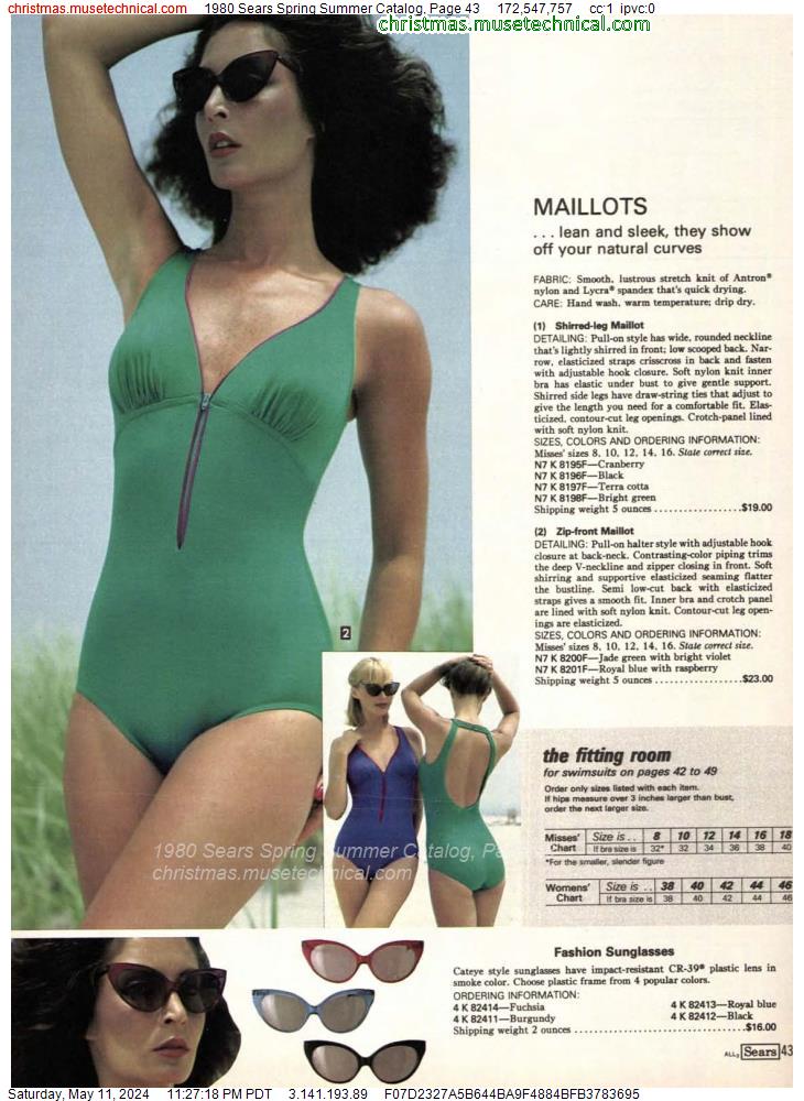 1980 Sears Spring Summer Catalog, Page 43