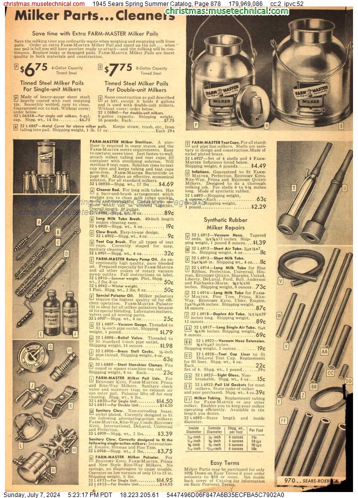 1945 Sears Spring Summer Catalog, Page 878