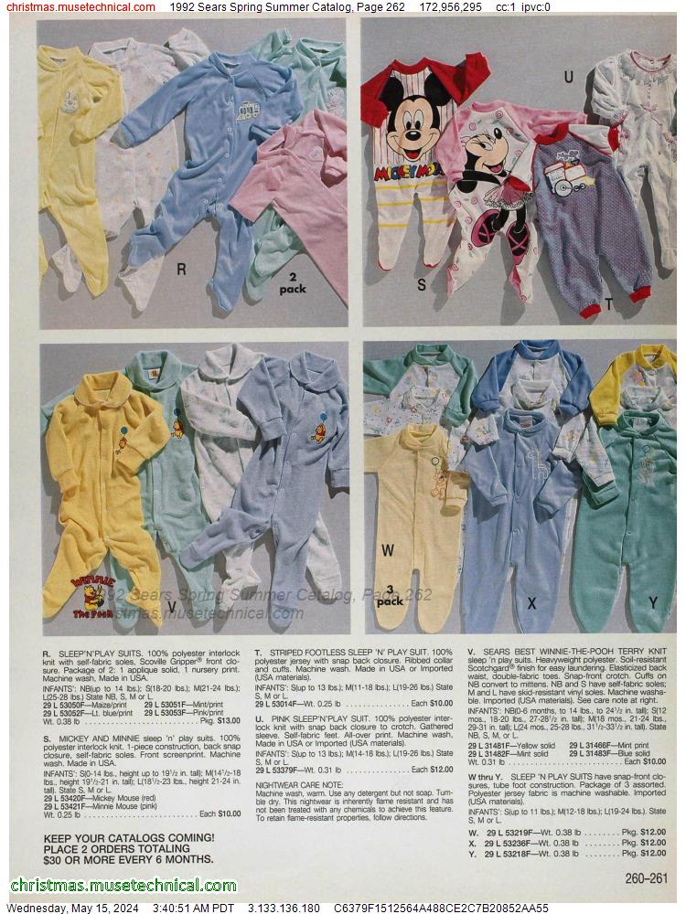 1992 Sears Spring Summer Catalog, Page 262