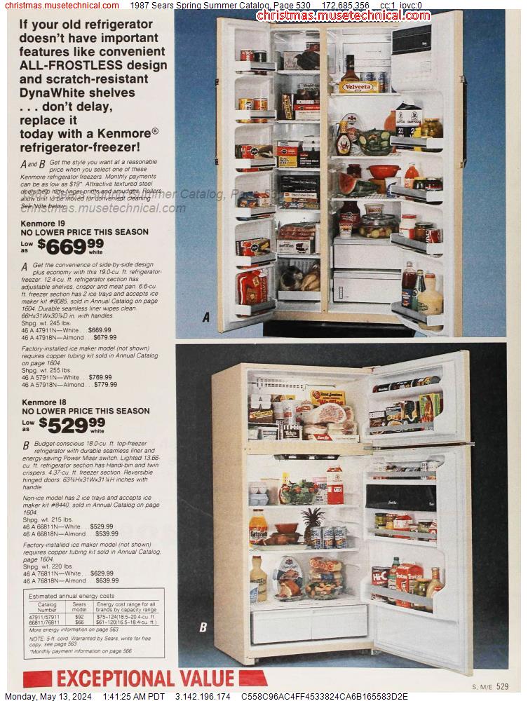 1987 Sears Spring Summer Catalog, Page 530