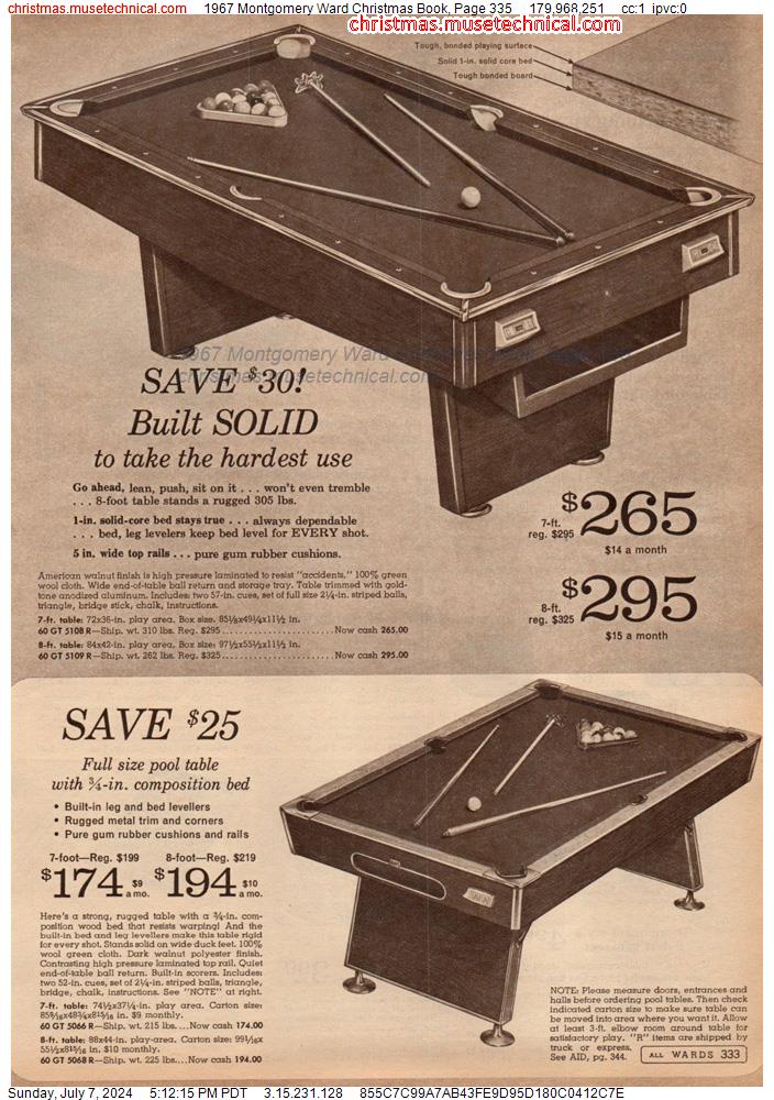 1967 Montgomery Ward Christmas Book, Page 335