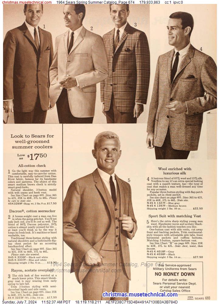 1964 Sears Spring Summer Catalog, Page 674