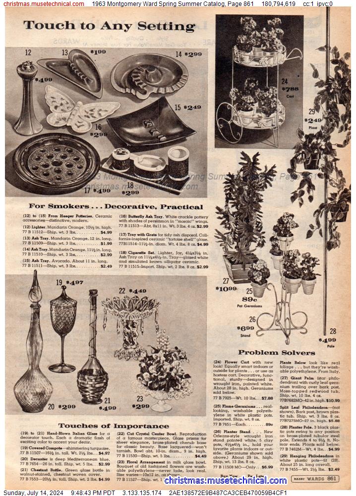 1963 Montgomery Ward Spring Summer Catalog, Page 861