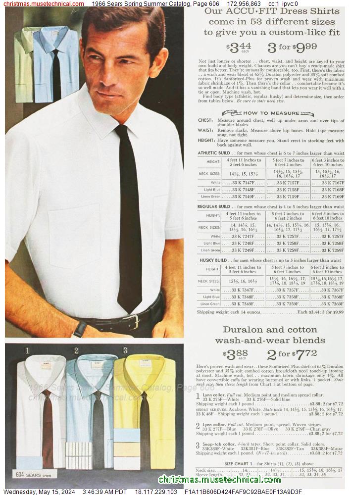 1966 Sears Spring Summer Catalog, Page 606