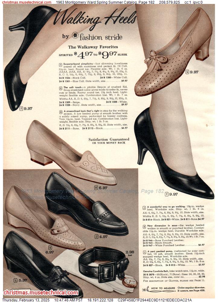 1963 Montgomery Ward Spring Summer Catalog, Page 182