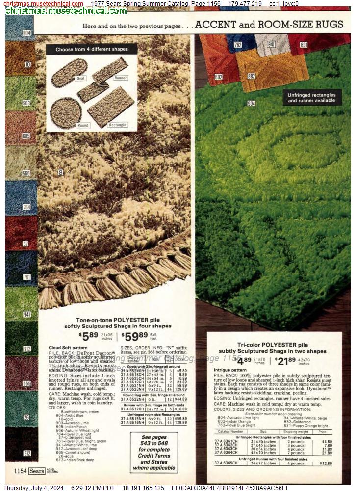 1977 Sears Spring Summer Catalog, Page 1156