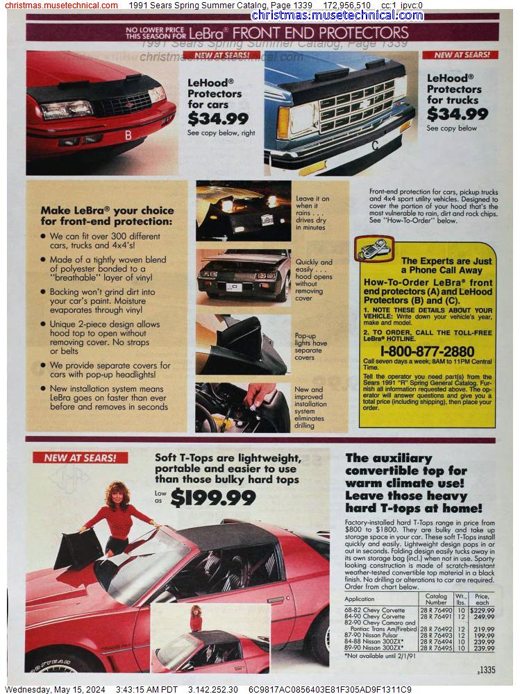 1991 Sears Spring Summer Catalog, Page 1339