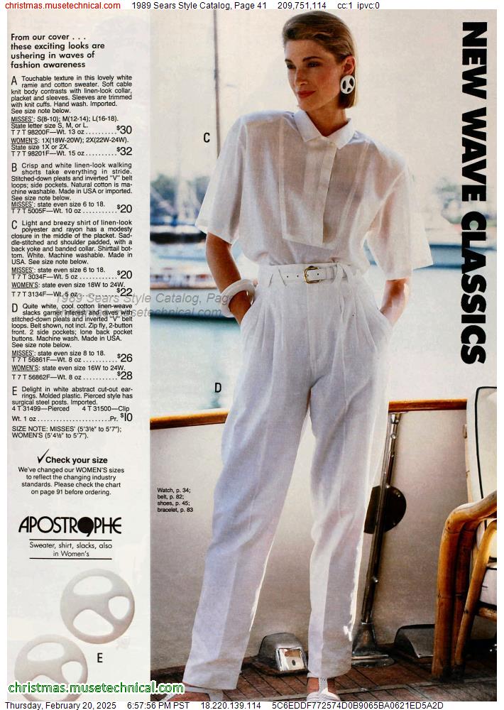 1989 Sears Style Catalog, Page 41