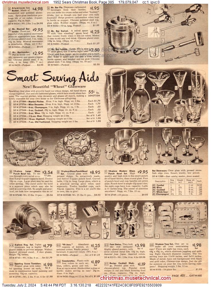 1952 Sears Christmas Book, Page 385