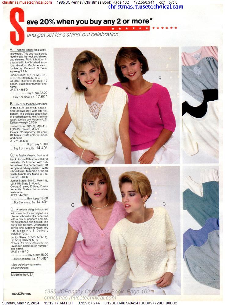 1985 JCPenney Christmas Book, Page 102
