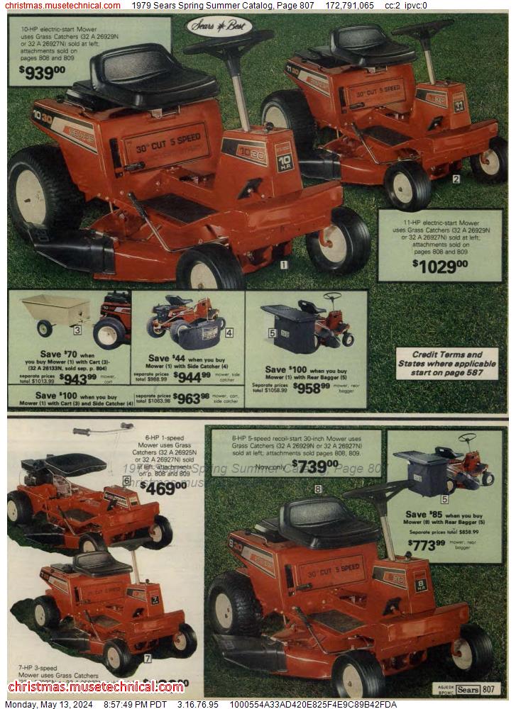 1979 Sears Spring Summer Catalog, Page 807