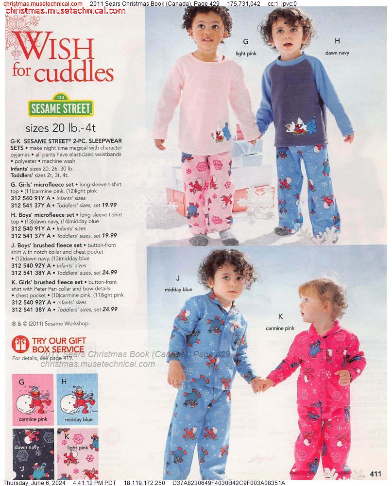 2011 Sears Christmas Book (Canada), Page 429