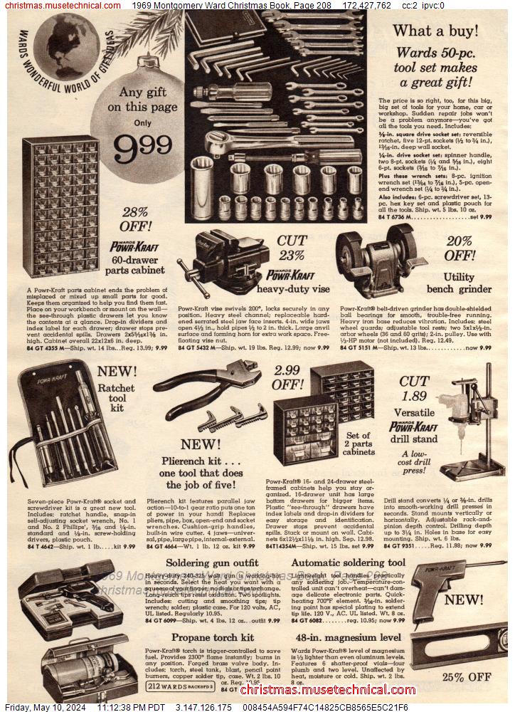1969 Montgomery Ward Christmas Book, Page 208