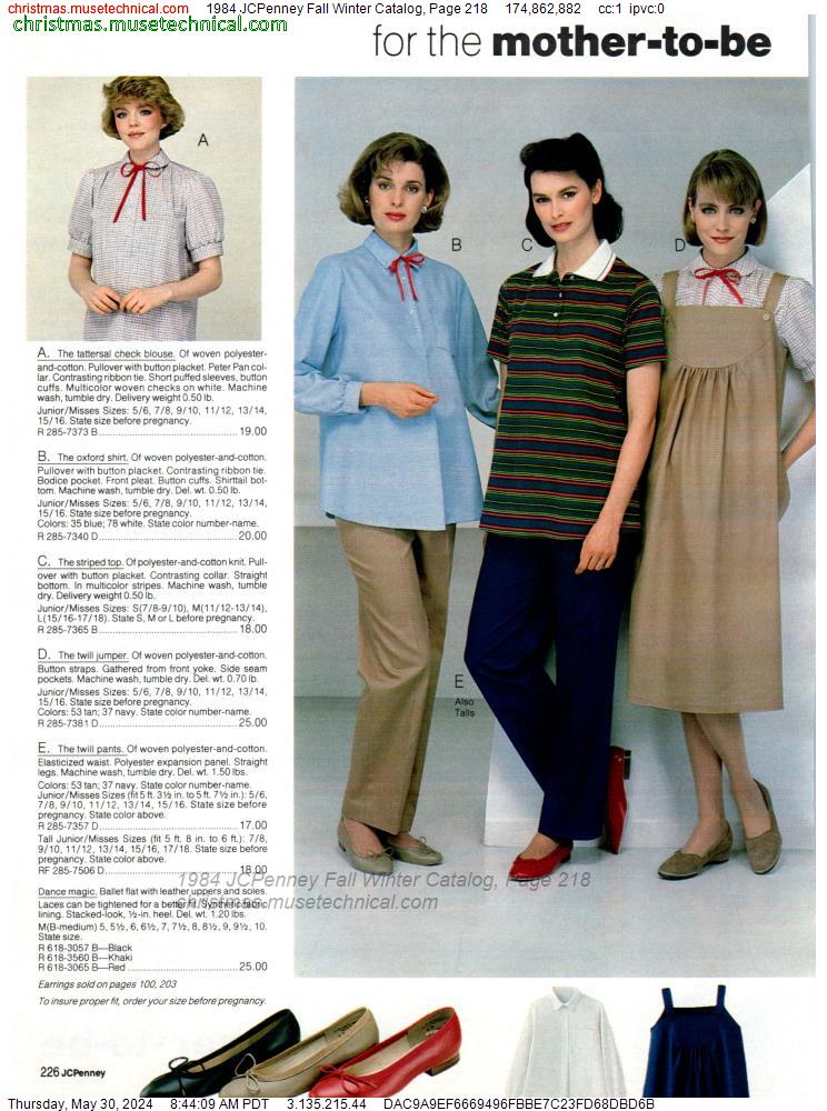 1984 JCPenney Fall Winter Catalog, Page 218