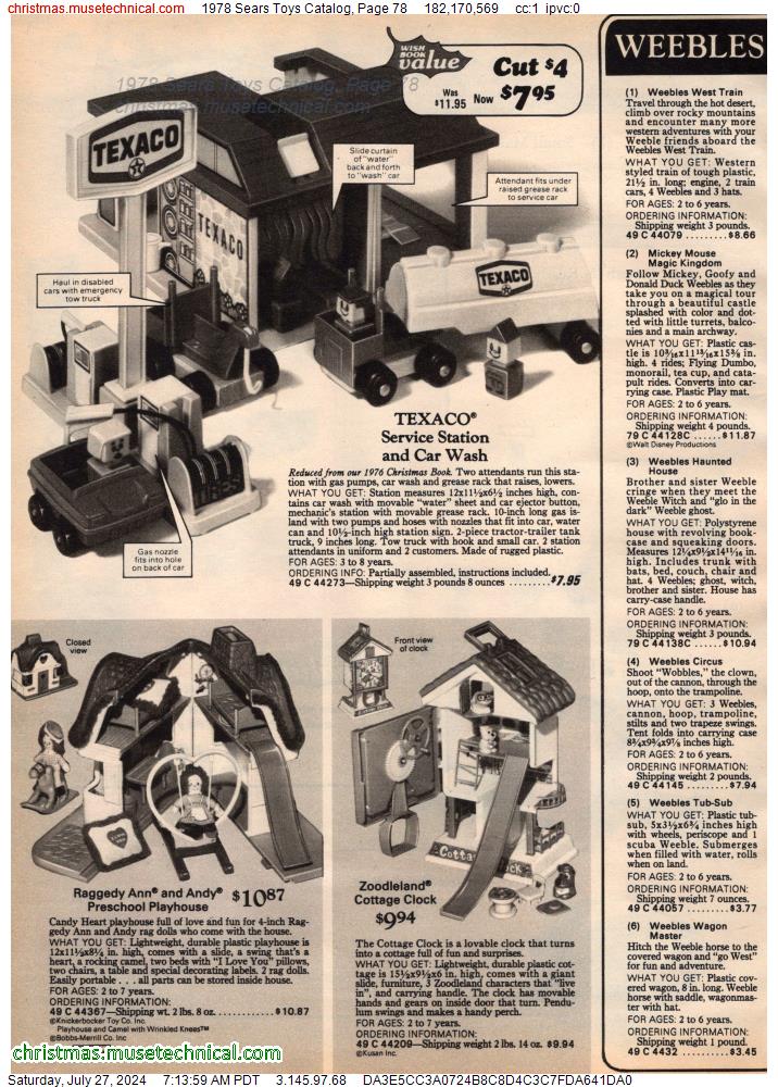 1978 Sears Toys Catalog, Page 78