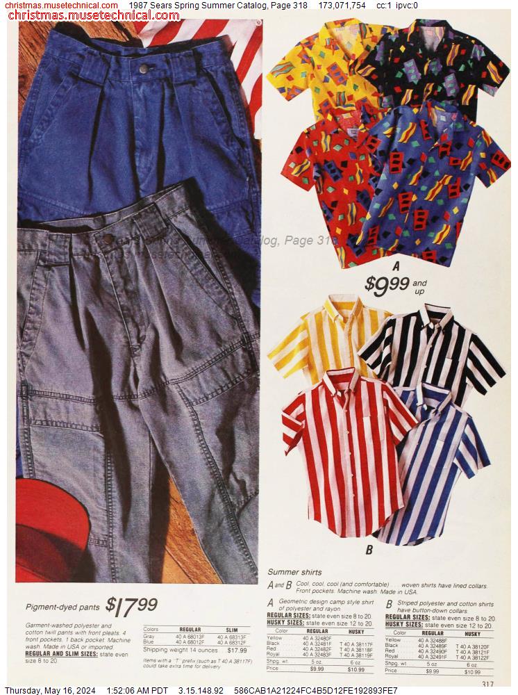 1987 Sears Spring Summer Catalog, Page 318