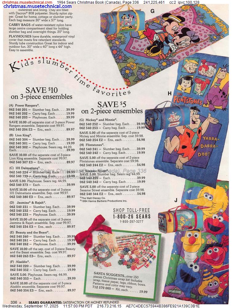 1994 Sears Christmas Book (Canada), Page 336