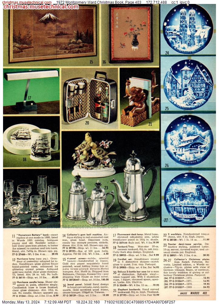 1972 Montgomery Ward Christmas Book, Page 403