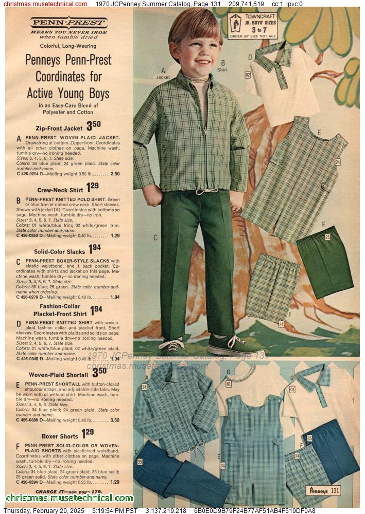 1970 JCPenney Summer Catalog, Page 131