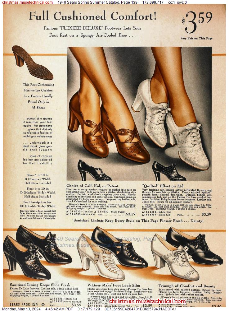 1940 Sears Spring Summer Catalog, Page 139