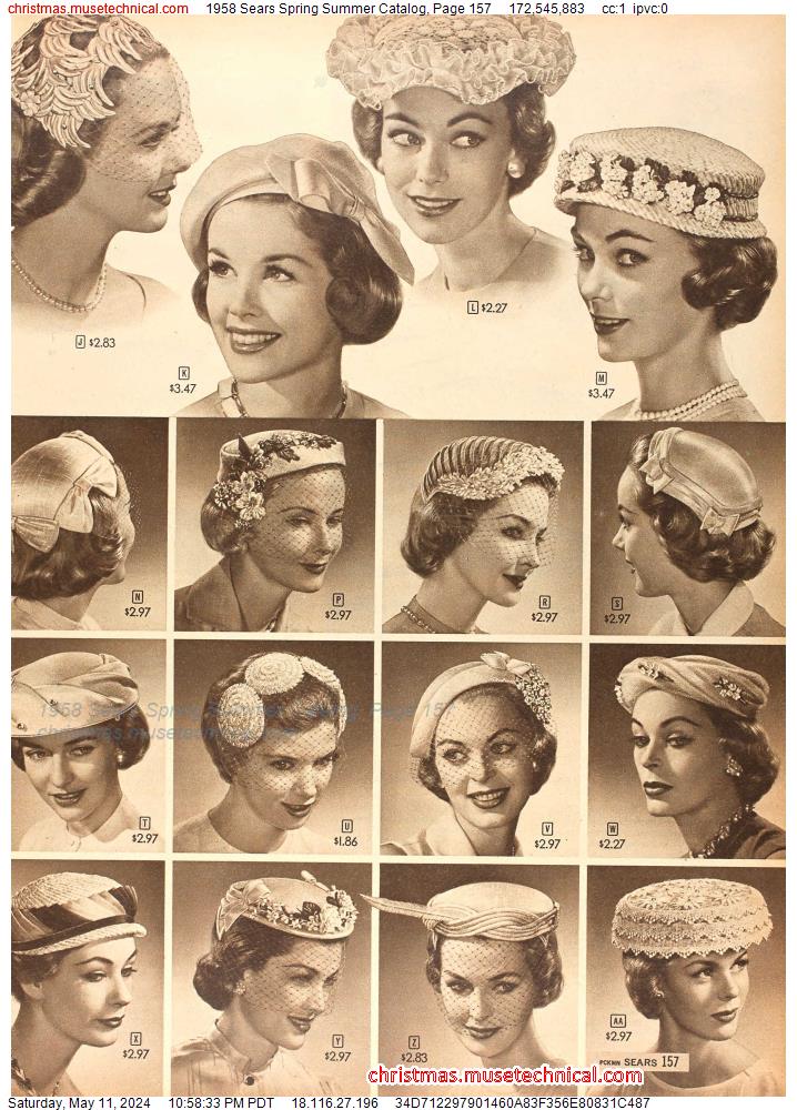1958 Sears Spring Summer Catalog, Page 157