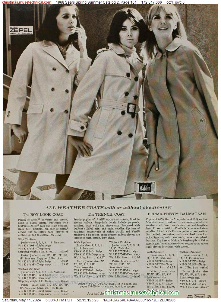 1968 Sears Spring Summer Catalog 2, Page 101