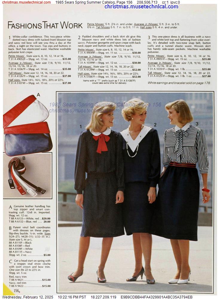 1985 Sears Spring Summer Catalog, Page 156