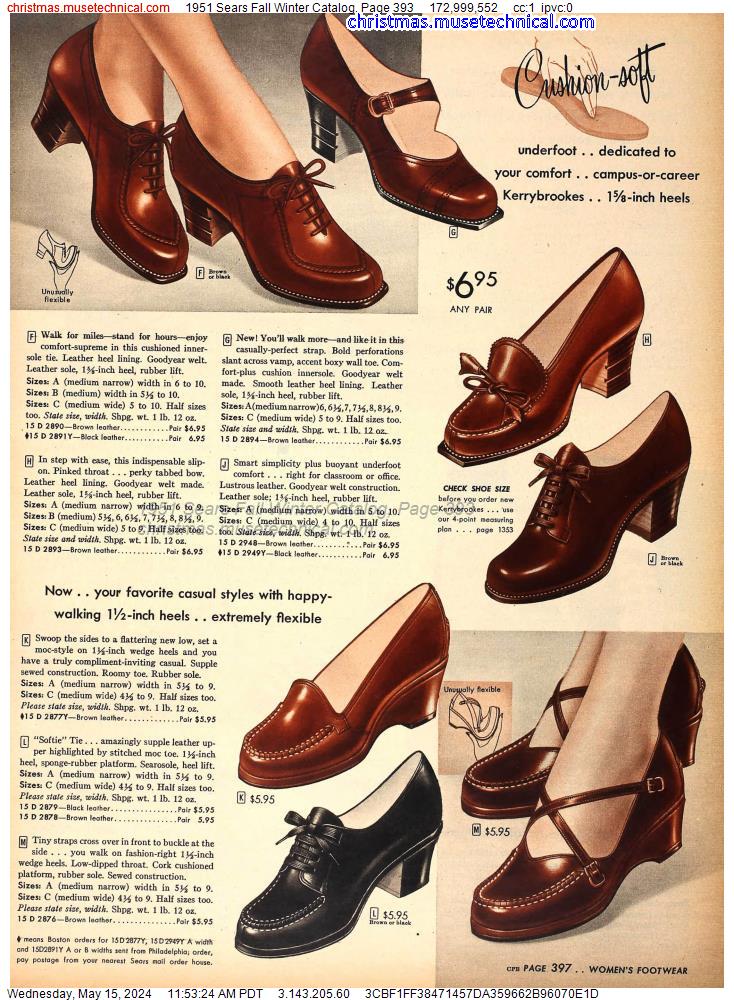 1951 Sears Fall Winter Catalog, Page 393