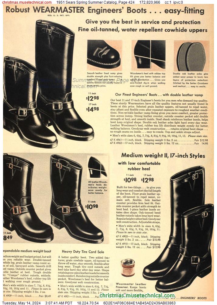 1951 Sears Spring Summer Catalog, Page 424